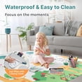 thumbnail image 4 of Foldable   Mat,  Large, , Waterproof Activity Playmats for Babies, Education for Infant, Non-Slip Double Sided (79”x71” 0,4in Olive) boy and Girl, 4 of 7