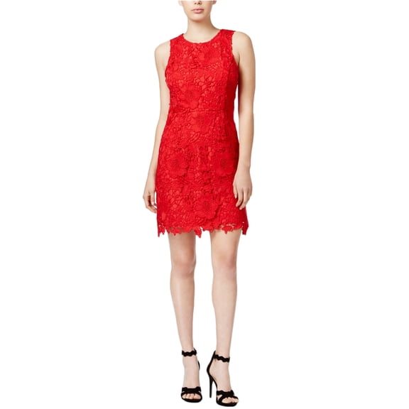 Kensie Womens Floral Lace Sheath Dress