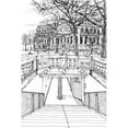 thumbnail image 3 of Wang, Melissa 13x18 Black Modern Framed Museum Art Print Titled - BandW City Scene VI, 3 of 5
