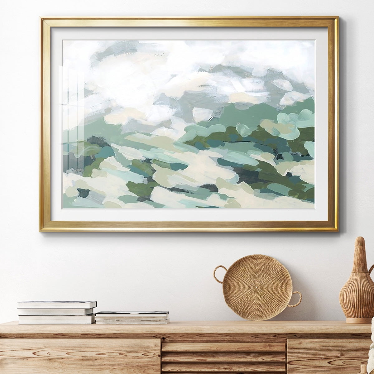 Verdant Hillside I Premium Framed Print - Ready to Hang
