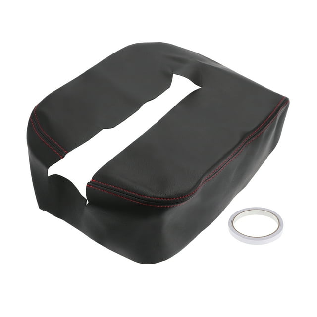 Cubierta de consola central Unique Bargains para Chevrolet Silverado de cuero de microfibra con negro