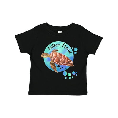 

Inktastic Hilton Head Sea Turtle and Bubbles Gift Toddler Boy or Toddler Girl T-Shirt