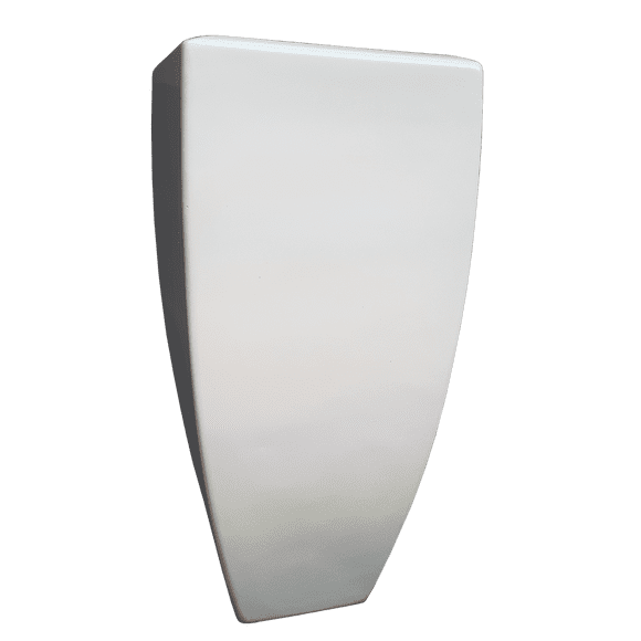 Maceta de fibra de vidrio FibraFormas Sonora Grande Blanco