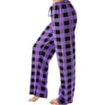 thumbnail image 3 of TIANZEN Women Casual And Comfortable Micro Elastic Plaid Home Pants Drawstring Elastic Waist Loose Wide Leg Pajama Pants Casual Pants Women Petite plus Size Women Casual Pants, 3 of 8