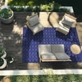thumbnail image 2 of Garland Rug Garden Trellis Polypropylene Navy Indoor/Outdoor Area Rug, 7' x 10', 2 of 7