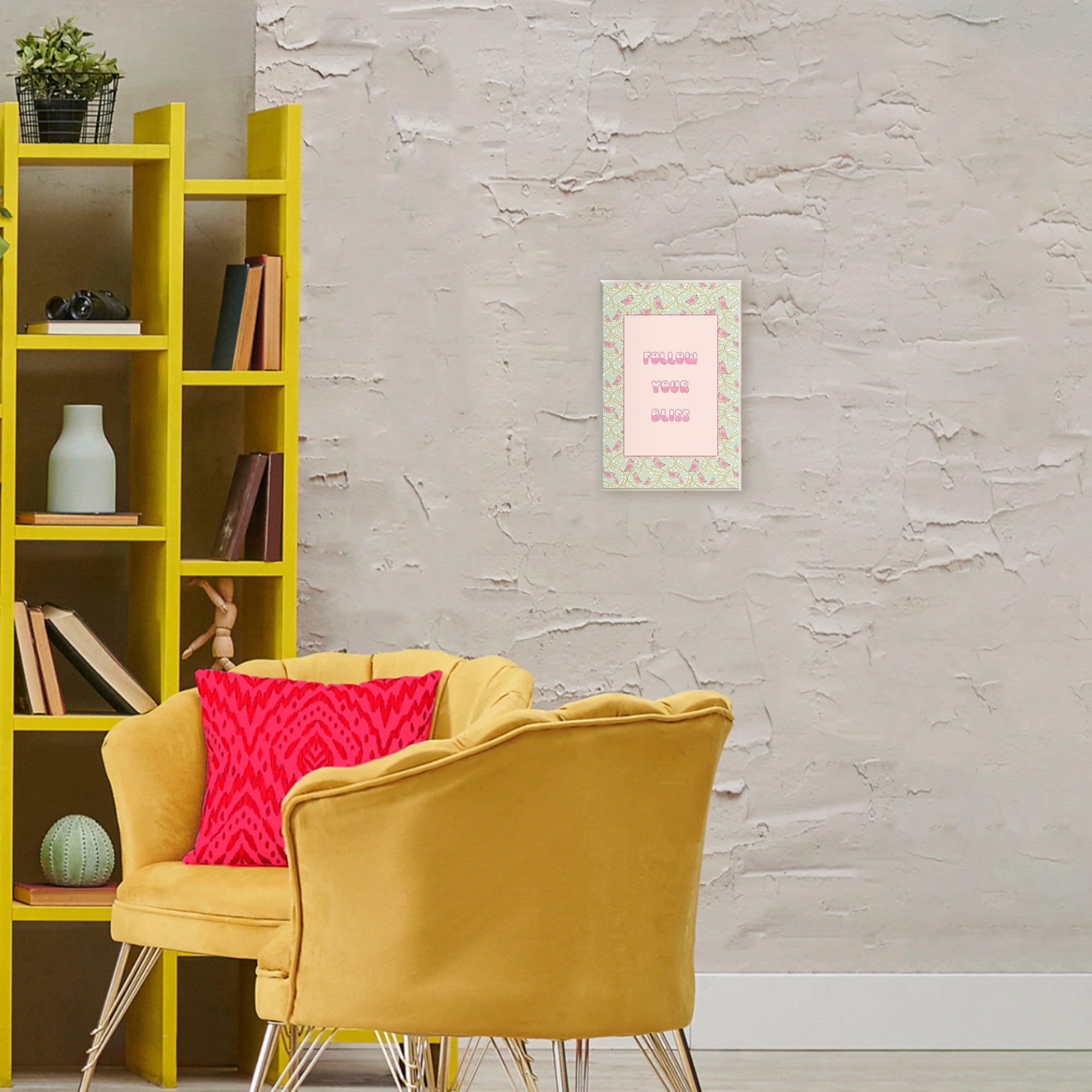 Stupell Industries Follow Your Bliss Wall Plaque Art, design by Pooja Dave