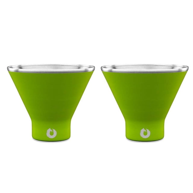 Set de vasos Martini Snowfox con aislamiento de acero inoxidable, 237 ml