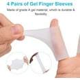 thumbnail image 4 of Manchons pour Doigts, 10 Pcs Tubes de Doigt en Gel pour l'Arthrite, Douleur au Doigt à Ressort, Protège-Doigts en Silicone pour Golf, Basketball, Golf, Rugby, Doigt Fissuré, 4 of 8