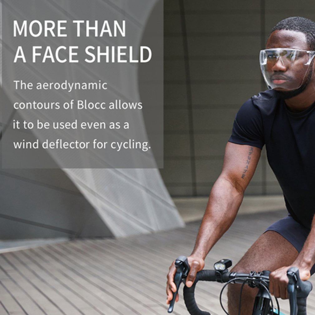 Outdoor Protective Transparent Face Shield Anti Fog Reusable Washable Wholesale 