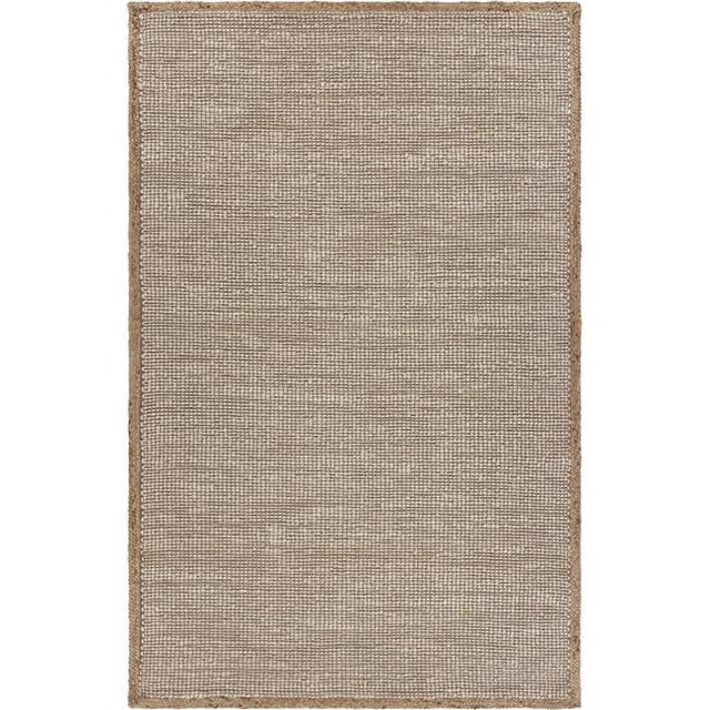 LR Resources NATUR03385NAT5079 Tapis Rectangulaire en Jute Entrelacé - Blanc Cassé