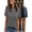 Gray-Black-Navy, variant on 3 Pack T-Shirts for Women Short Sleeve Summer Womens Tops Casual Curved Hem Shirts Beach Outfits