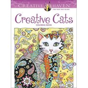 Pre-Owned Creative Haven Creative Cats Coloring Book Adult Coloring Books: Pets Paperback 0486789640 9780486789644 Marjorie Sarnat
