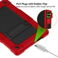 thumbnail image 3 of Kebiory Case for T-Mobile Revvl Tab 5G 2023 Released Tablet,Shockproof Kids Friendly Rugged Hybrid Case Cover (with Kickstand) for T-Mobile Revvl Tab 5G 2023 Released 10.36 Inch (Red+Black), 3 of 6