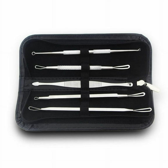 Blackhead Remover Kit Pimple Extractor,Acne,Blemish Safe & Easy, Clear skin (5 piece set)