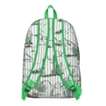 thumbnail image 2 of Tropical Plant Backpack, Hawaiian Aloha School Bag with Colorful Exotic Palm Leaves, Jungle Pattern, Vibrant Summer Floral Design, 2 of 4