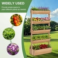 thumbnail image 5 of EAYSG 5 Tiers Vertical Wooden Raised Garden Bed Outdoor, Freestanding Garden Planter Box Stand for Planting Herbs Flowers Vegetables Outdoor Gardening, 5 of 7