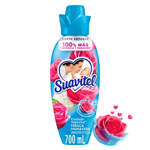 Suavizante de Telas Suavitel Cuidado Superior Fresca Primavera 700 ml