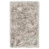 SAFAVIEH Ocean Amyas Solid Shag Area Rug, Light Grey, 3' x 5'
