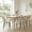 beige, variant on ENYLAY Modern Farmhouse Fabric Upholstered Dining Chairs Set of 2 with Metal Legs & Padded Seat , Blue