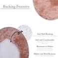 thumbnail image 2 of Soft Microfiber Bathroom Toilet Lid Cover, Machine Washable Seat Covers, Stays in Place Rubber Backing, Fits Most Round, Elongated and Oblong Lids, Home Decor Accessories, 18x18, Coral, 2 of 9