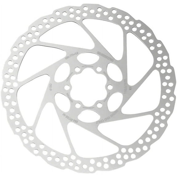 Shimano Deore SM-RT56-MP Disc Brake Rotor - 180mm 6-Bolt For Resin Pads Only Silver