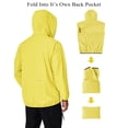 thumbnail image 3 of Chubasquero COOFANDY, impermeable, ligero, para hombre, 3 of 7