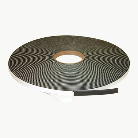 

JVCC SCF-01 Low-Density PVC Foam Tape: 1/8 in. thick x 1/2 in x 75 ft. (Black)