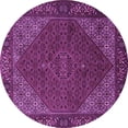 thumbnail image 1 of Ahgly Company Indoor Round Persian Purple Traditional Area Rugs, 4' Round, 1 of 4