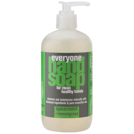(3 pack) (3 Pack) Everyone Liquid Hand Soap, Triclosan-Free, Spearmint & Lemongrass, 12.75 Oz