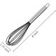 thumbnail image 2 of Batidor de silicona para cocina, minibatidor de alambre con forma de globo, batidor de huevos manual con revestimiento antiadherente de acero inoxidable y silicona, para mezclar, batir,, 2 of 6