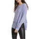 thumbnail image 2 of Free People Womens Not Cold In This Lace Knit Sweater, Púrpura, Mediano Free People Tejer, 2 of 2