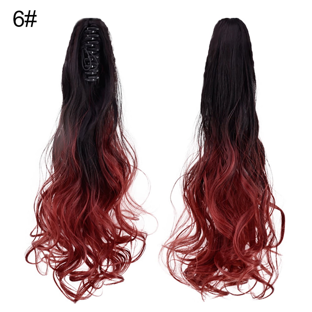 Details about   Heat Resistant Long Curly Wigs Straight Bulk Wigs Synthetic Hair Weft 