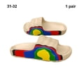 thumbnail image 3 of Qarigey 1 par de toboganes de verano para hombres y mujeres, sandalias portátiles para fiestas en la piscina, estilo informal, zapatillas de Calzado Beige Tamaño 31-32, 3 of 6