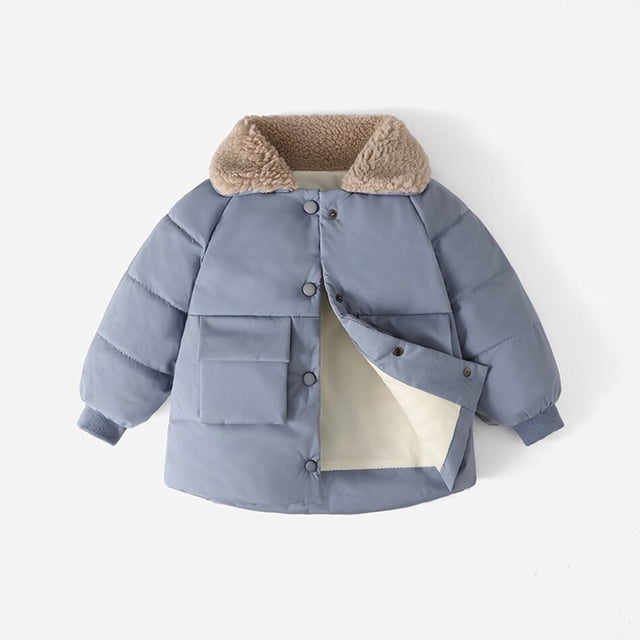Chaqueta de lana cálida de invierno para niña y niño, abrigo grueso, disfraz para exteriores, ropa de nieve para niños de 1 a 6 años zhangmengya unisex