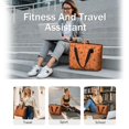 thumbnail image 5 of Tote Bag for Women - Halloween Orange Background Icons Shoulder Bag - Large Utility Work Duffle Bag with Zipper Handbag for Travel, Work, Sprots, 5 of 5