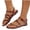 Wine, variant on Women's Flat Sandals Strappy Crisscross Adjustable Buckle Footwear Open Toe Non-slip Summer Shoes Beach