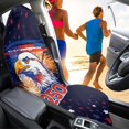 thumbnail image 4 of XYZCANDO Patriotic Bald Eagle Car Seat Towel Cover - 250 Anniversary Fireworks Star Print, Waterproof Sweatproof Protector for Trucks, SUVs, Sedans, 4 of 9
