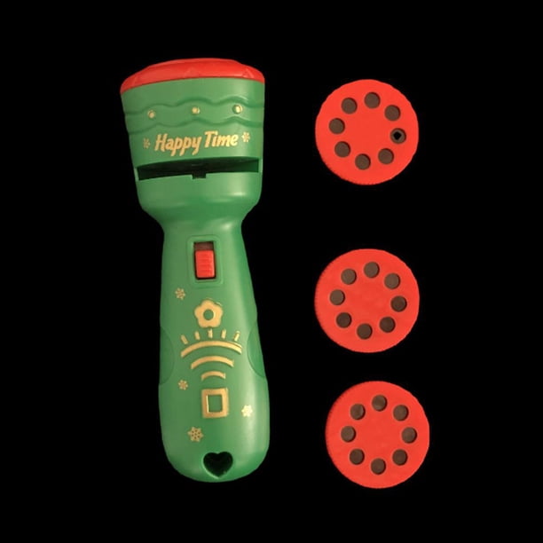 24 Patrones Navidad Proyector Linterna Educación Temprana para Niños (Verde) JShteea Libre de BPA