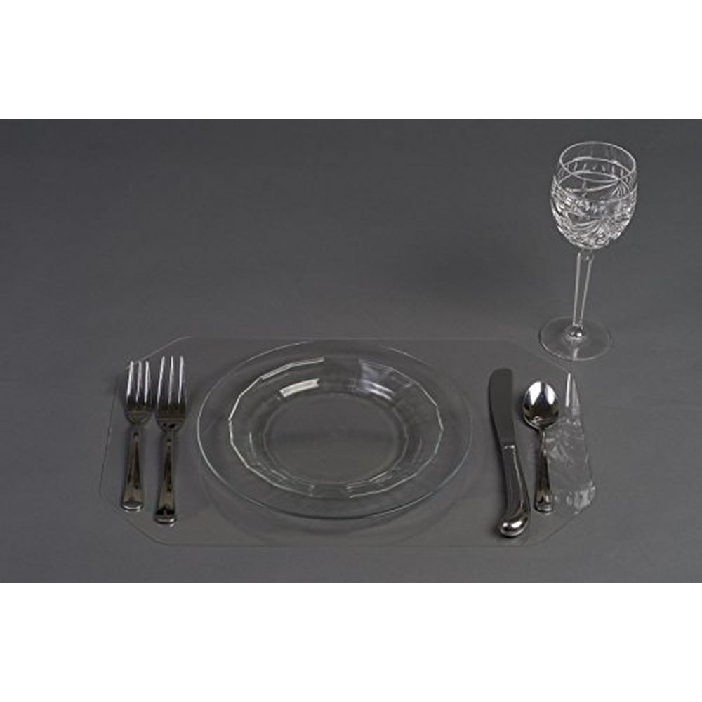 CounterArt Octagonal Acrylic Placemat, Set of 4