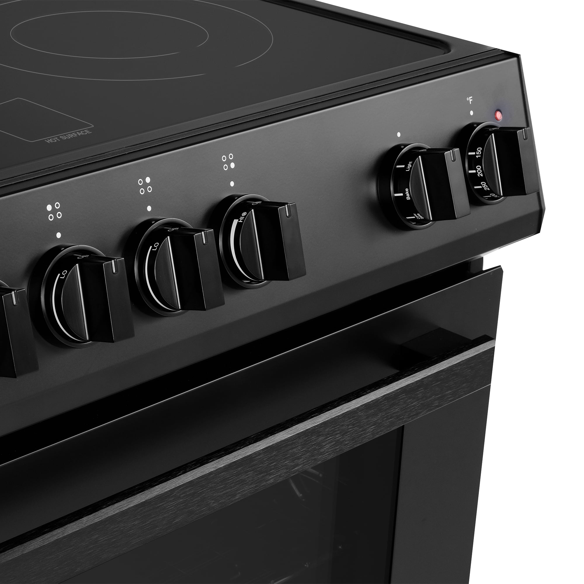 Cosmo 30 in. Stellar Collection 4.9 cu. ft. Electric Range, 4 Burners, Convection Oven in Matte Black