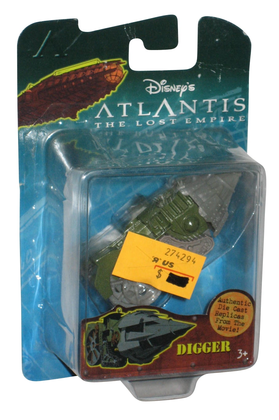 Disney Atlantis Lost Empire Digger Die Cast Replica Toy Figure