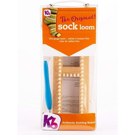 Authentic Knitting Board Sock Loom Original, Fine Gauge Wood Loom
