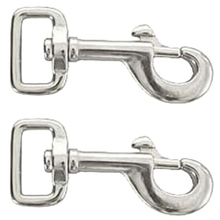 

HIlason 1 Inch X 3 1/4 Inch Die Cast Bolt Snap Nickel Plated Set Of 2