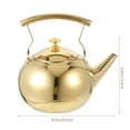 thumbnail image 2 of EXHUMKY Golden Stainless Steel Kettle for Home and Kitchen Use, and Stylish Tea and Coffee Pot, 2 of 6