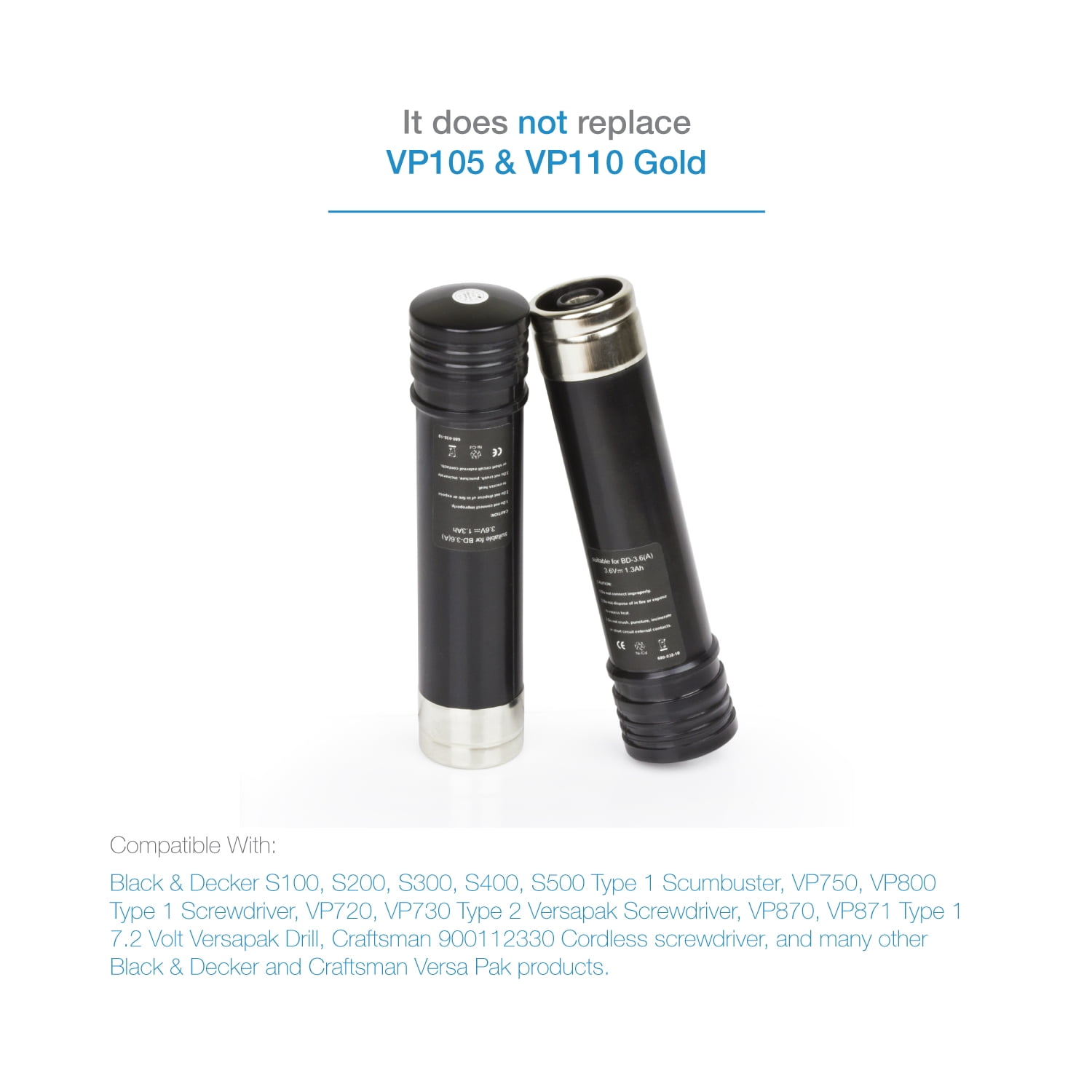 Image of Black & Decker VP870 drill product page on Walmart