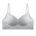 thumbnail image 5 of Paiwinds Push Up Bras for Women Solid Color Backless Seamless Wirefree U-Shaped Beautiful Back Free Size, Size 34AB, 5 of 7