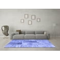 thumbnail image 3 of Ahgly Company Machine Washable Indoor Rectangle Patchwork Blue Transitional Area Rugs, 5' x 7', 3 of 4