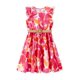 thumbnail image 1 of Vestido PATPAT para niñas pequeñas, bohemio, con volantes y estampado floral, de 6 a 7 años, 1 of 9