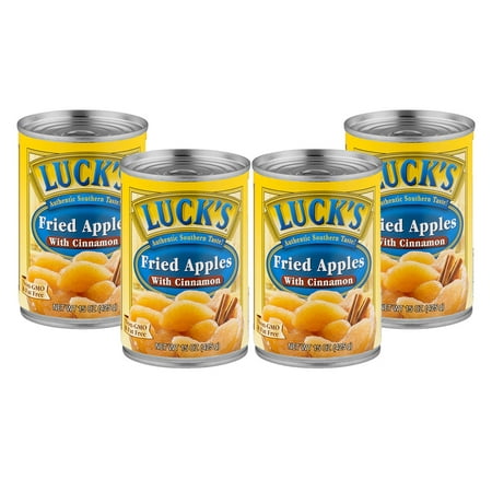 (4 Pack) Luck's Fried Apples with Cinnamon, 15 oz