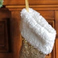 thumbnail image 3 of Northlight 18" Gold Paillette Sequins Christmas Stocking with High Pile Fleece Cuff, 3 of 3